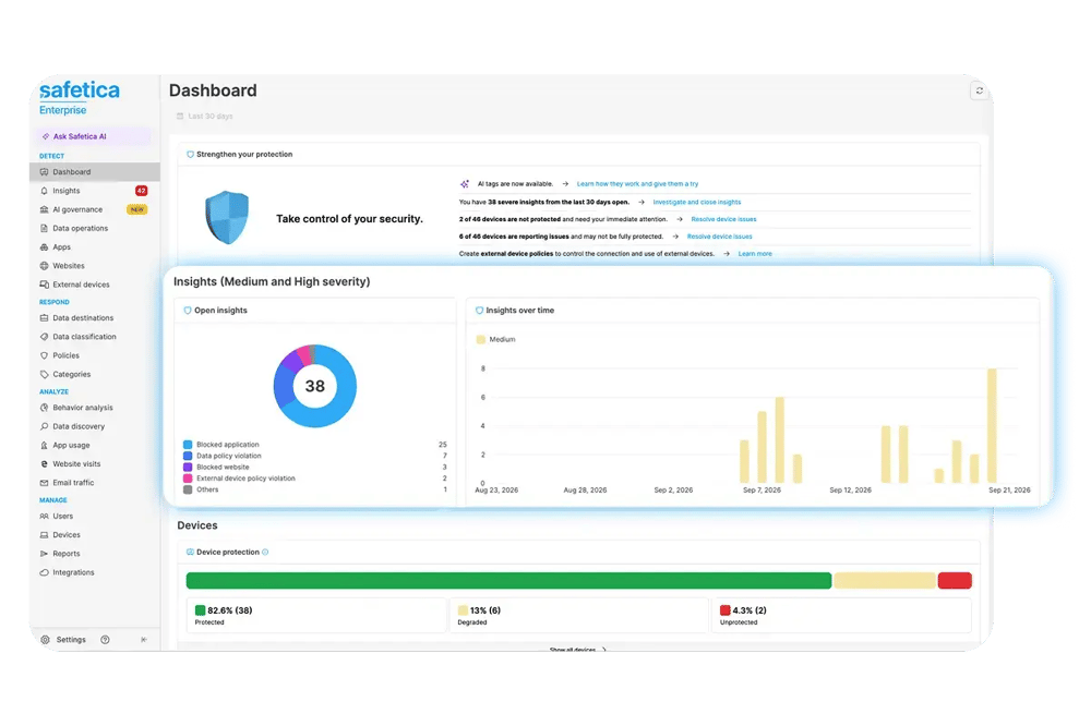 Safetica Platform Header Image