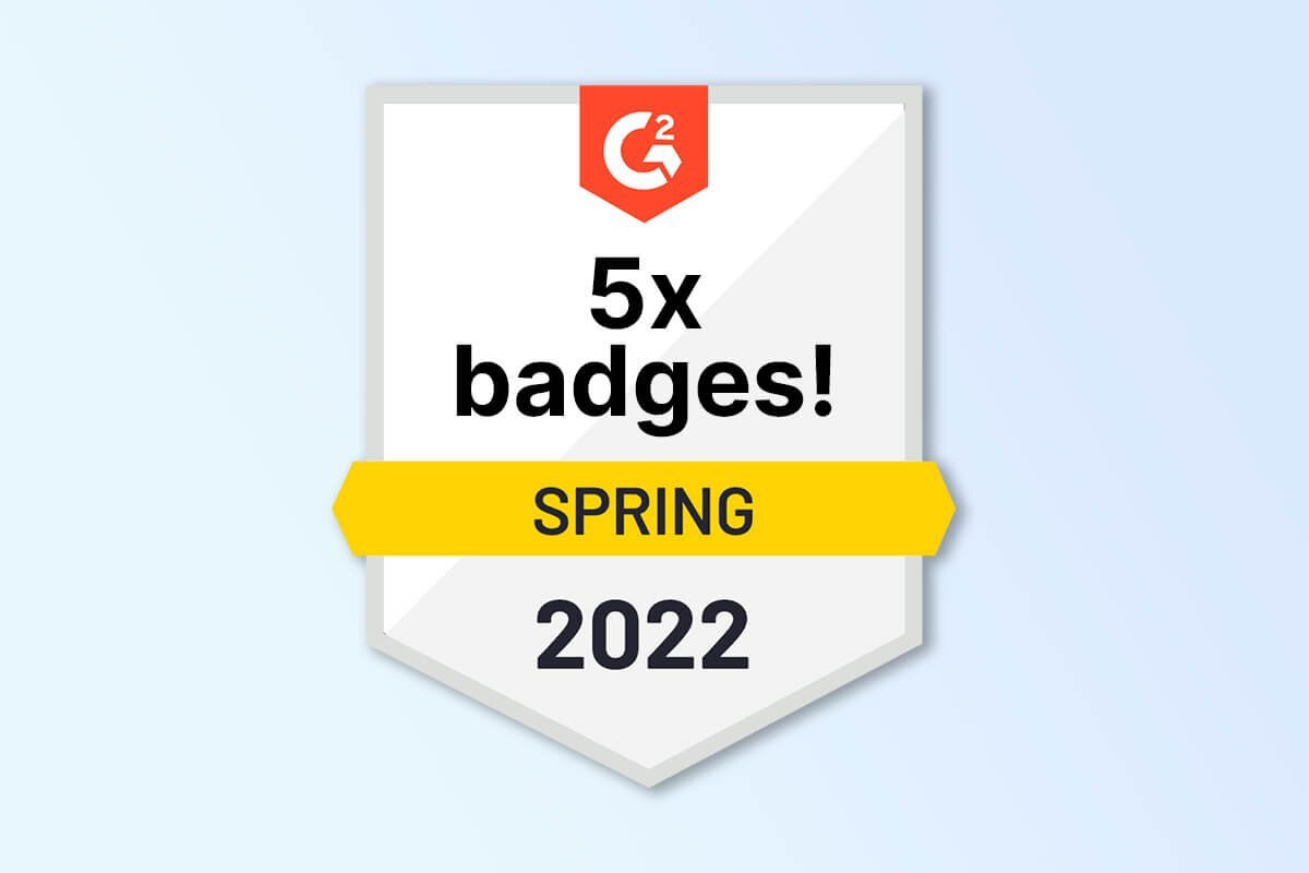 Safetica awarded 5 badges in the G2 Spring 2022 Reports